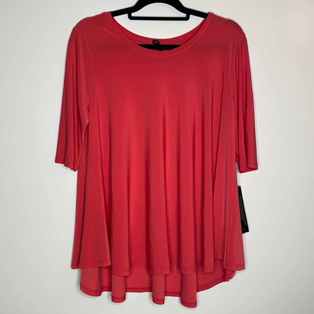 IC by Connie K. Large Blouse Women // Salmon